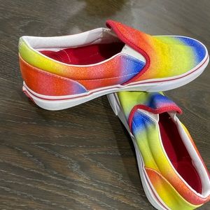 🏳️‍🌈Rainbow Slip on Vans
